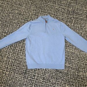 Boy;s Light Blue Vineyard Vines Half-Zip Sweater